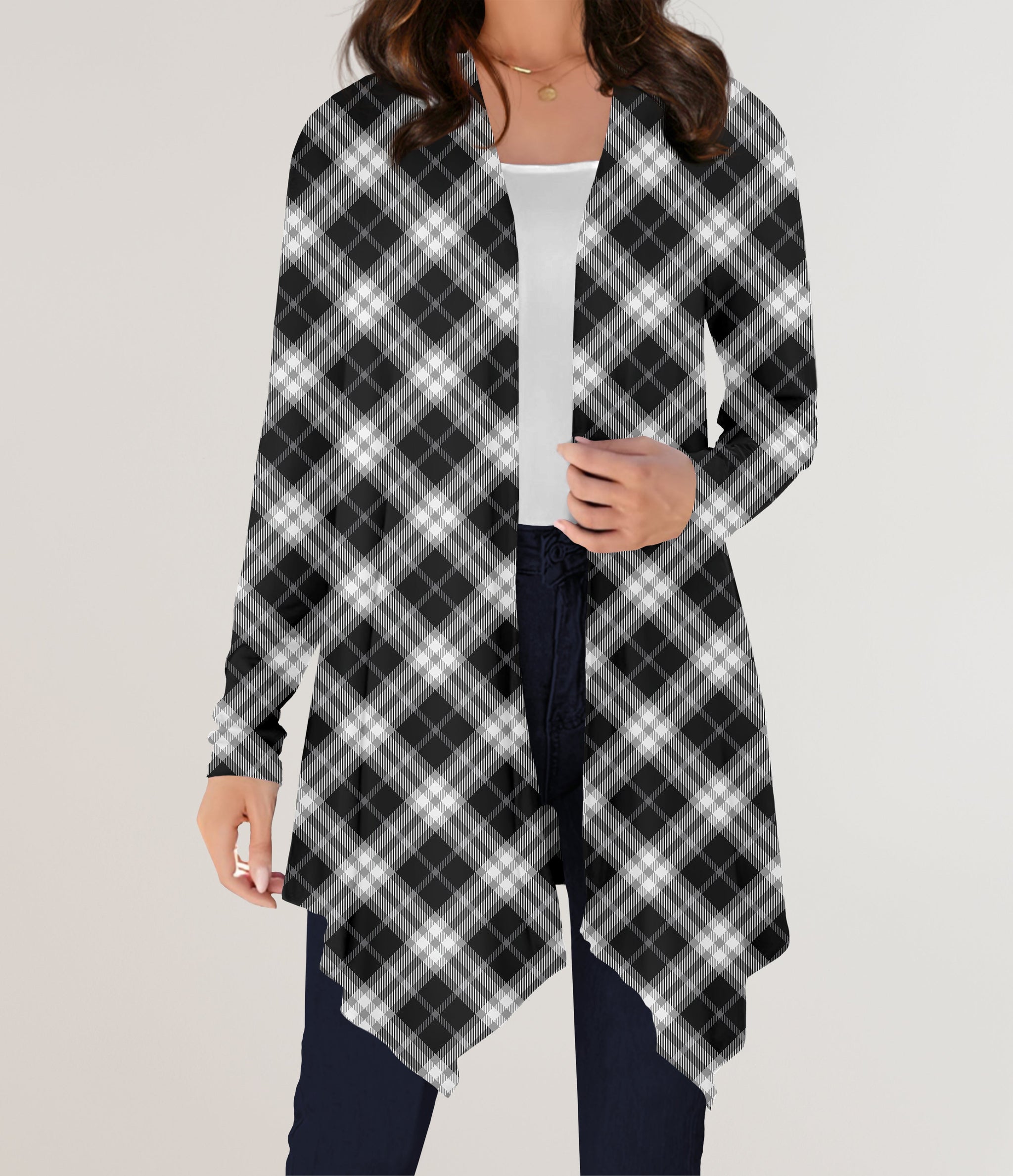 トップス mideal plaid pattern cardigan mideal（マイディール）の「plaid pattern cardigan / チェック